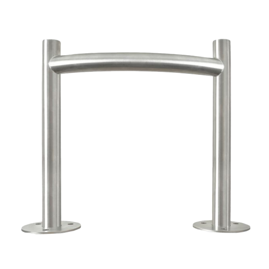 Stainless Steel "H" Shape EV ChargePoint Protector - Surface Mount, 500mm x 498mm