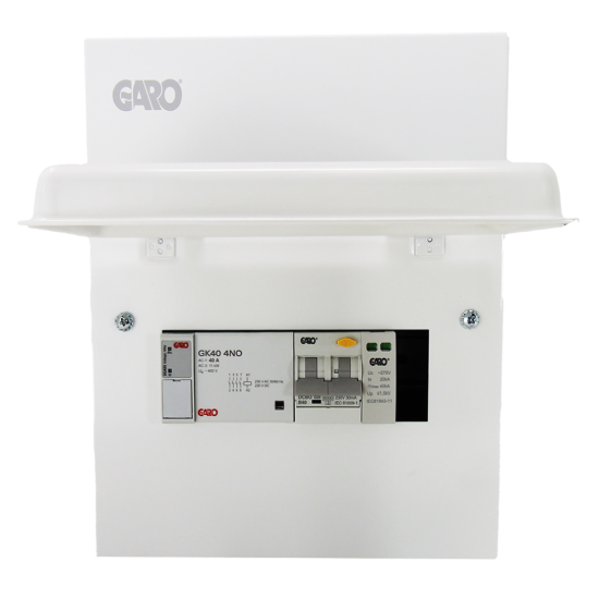 Garo EV Consumer Unit - 40A Type A RCBO, SPD, PME Detection (GS8EV40PME)
