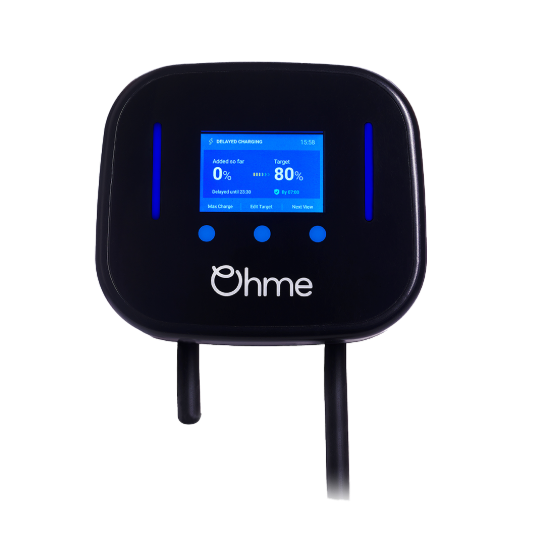 Ohme Home Pro 7.4kW Smart EV Charger with 8m Tethered Type 2 Cable