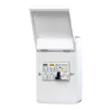 Whitecliffe Metal EV Consumer Unit - 40A Type A C Curve RCBO + SPD (WMRC40CSP)