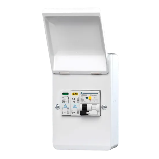 Whitecliffe Metal EV Consumer Unit - 40A Type A C Curve RCBO + SPD (WMRC40CSP)