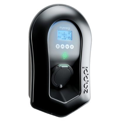 myenergi Zappi Smart EV Charger (7kW/22kW) Untethered Type 2 – Black